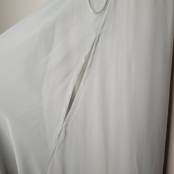 Birdy Grey Bridesmaid Dress Gray Large Convertible Straps Pockets Womens Wedding - Picture 11 of 13